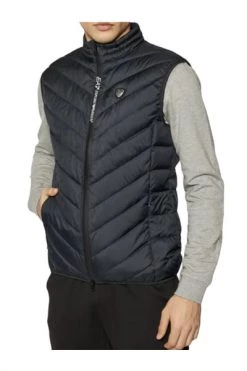 Emporio Armani EA7 Bodywarmers Men Dark Vest Blue
