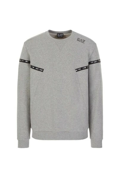 Emporio Armani EA7 Hoodies & Sweatvesten SWEATSHIRT Gray 4 Emporio Armani EA7 Hoodies & Sweatvesten SWEATSHIRT Gray - Afbeelding 2