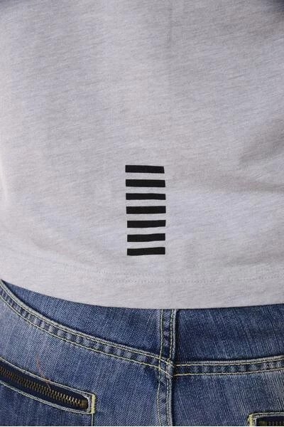 Emporio Armani EA7 Shirts T-shirt Gray 4 Emporio Armani EA7 Shirts T-shirt Gray - Afbeelding 2