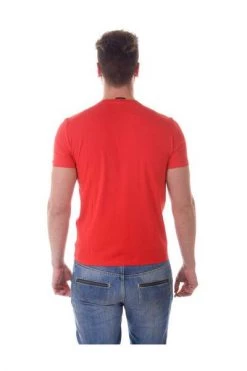 Emporio Armani EA7 Shirts T-shirt Red -Goedkope Emporio Armani EA7 winkel cabbb88e038a9235e1d309a385cbbd3b