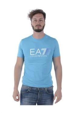 Emporio Armani EA7 Shirts T-Shirt Blue -Goedkope Emporio Armani EA7 winkel ccc34714ffa1f04f6d9cb1844db107e9