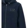 Emporio Armani EA7 Hoodies & Sweatvesten Zip-throughs Blue -Goedkope Emporio Armani EA7 winkel cd10838faf5f7cc07673c43caaaeeee7