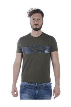 Emporio Armani EA7 Shirts T-shirt Green -Goedkope Emporio Armani EA7 winkel cea4b85c9f4aee90063de52779452266