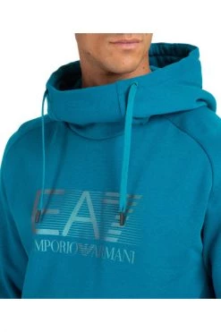 Emporio Armani EA7 Hoodies & Sweatvesten Men's Hoodie Sweatshirt Sweat Blue -Goedkope Emporio Armani EA7 winkel cef6ad91b330bda70f07f87648cd5d66