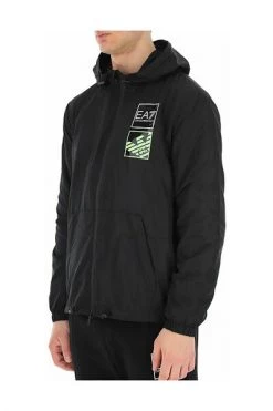 Emporio Armani EA7 Zomerjassen Sports Jacket With Hood Black