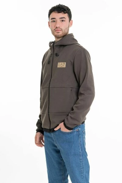 Emporio Armani EA7 Hoodies & Sweatvesten Zip-throughs Brown 5 Emporio Armani EA7 Hoodies & Sweatvesten Zip-throughs Brown - Afbeelding 3