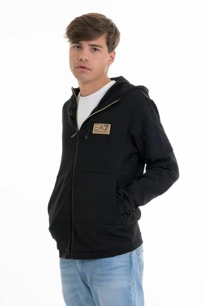 Emporio Armani EA7 Hoodies & Sweatvesten Zip-throughs Black 3 Emporio Armani EA7 Hoodies & Sweatvesten Zip-throughs Black