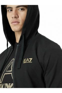 Emporio Armani EA7 Hoodies & Sweatvesten Black Sweatshirt With Hood Black -Goedkope Emporio Armani EA7 winkel d2c88b5d05ea46523304726ba61bd442