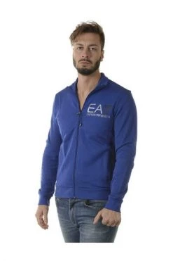 Emporio Armani EA7 Hoodies & Sweatvesten Sweatshirt Blue -Goedkope Emporio Armani EA7 winkel d34fc977e290eac00539ff16f919e777