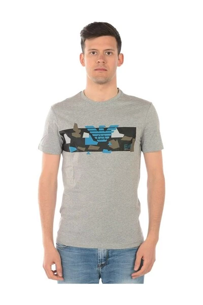 Emporio Armani EA7 Shirts T-shirt Gray 4 Emporio Armani EA7 Shirts T-shirt Gray - Afbeelding 2