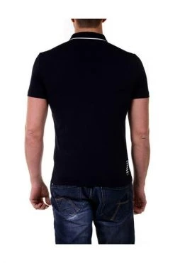 Emporio Armani EA7 Polo's Polo Shirt Blue -Goedkope Emporio Armani EA7 winkel d4ba542440cb026611f0cd324e384cfc