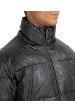 Emporio Armani EA7 Gewatteerde Jassen Men's Outerwear Down Jacket Blouson Hood Black