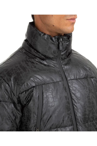 Emporio Armani EA7 Gewatteerde Jassen Men's Outerwear Down Jacket Blouson Hood Black 3 Emporio Armani EA7 Gewatteerde Jassen Men's Outerwear Down Jacket Blouson Hood Black