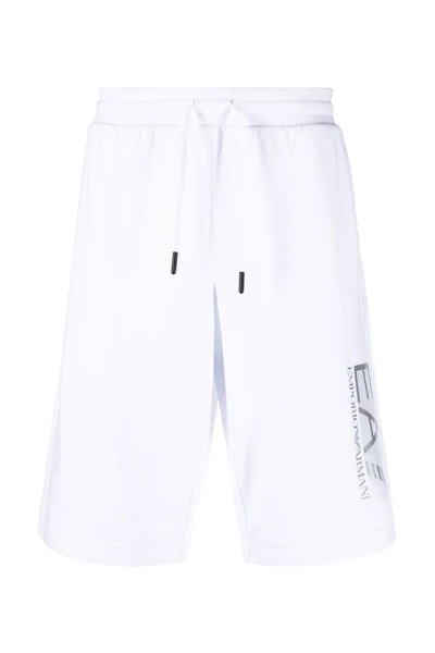 Emporio Armani EA7 Korte Broeken Casual Shorts White 3 Emporio Armani EA7 Korte Broeken Casual Shorts White