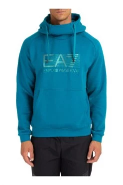 Emporio Armani EA7 Hoodies & Sweatvesten Men's Hoodie Sweatshirt Sweat Blue -Goedkope Emporio Armani EA7 winkel da7b8334a466511f7ddb8d04d312d787