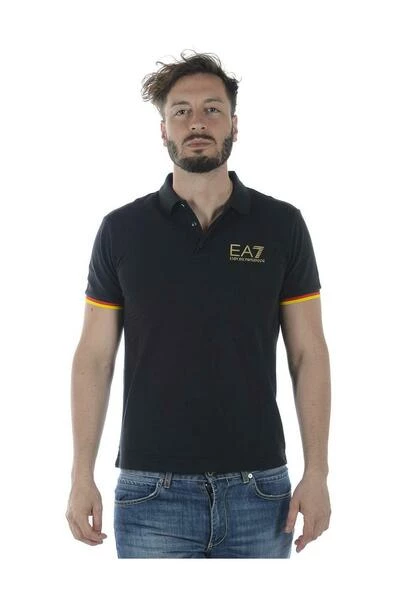 Emporio Armani EA7 Polo's T-shirt Black 5 Emporio Armani EA7 Polo's T-shirt Black - Afbeelding 3