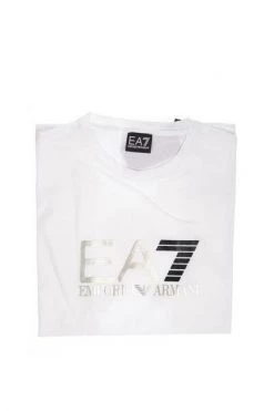Emporio Armani EA7 Shirts T-shirt With Logo White -Goedkope Emporio Armani EA7 winkel dbb21471eb24a8a956721066929ae097