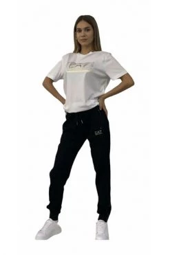 Emporio Armani EA7 Sweatpants Jogger Trousers With Logo Black -Goedkope Emporio Armani EA7 winkel dc3d0223720c4c7c387a5989467204ee