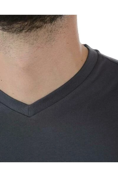 Emporio Armani EA7 Shirts T-shirt Gray 6 Emporio Armani EA7 Shirts T-shirt Gray - Afbeelding 4