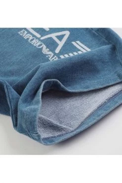 Emporio Armani EA7 Korte Broeken Zweet Shorts Blue