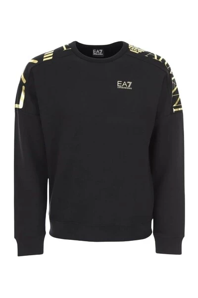 Emporio Armani EA7 Hoodies & Sweatvesten Sweatshirts & Hoodies Black 5 Emporio Armani EA7 Hoodies & Sweatvesten Sweatshirts & Hoodies Black - Afbeelding 3