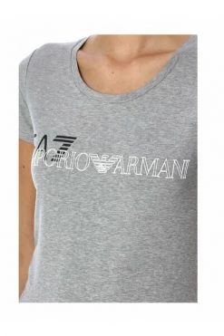 Emporio Armani EA7 T-shirts Logo Stretch T -shirt Gray -Goedkope Emporio Armani EA7 winkel e0b19eb9fee5fb11fc6fcc658666b057