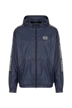 Emporio Armani EA7 Regenjassen Hood Bomber Blue -Goedkope Emporio Armani EA7 winkel e100066f3532afca93aba4fbba5a4d04
