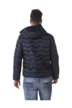Emporio Armani EA7 Gewatteerde Jassen Jacket Blue -Goedkope Emporio Armani EA7 winkel e3e7757518bda620e757a1ad3374bde9