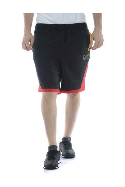 Emporio Armani EA7 Korte Broeken Sweat Shorts Black 6 Emporio Armani EA7 Korte Broeken Sweat Shorts Black - Afbeelding 4