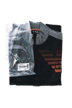 Emporio Armani EA7 Hoodies & Sweatvesten Zip-Through HOODIE Black -Goedkope Emporio Armani EA7 winkel e897e30b457674b6d6a2af488f7880ec