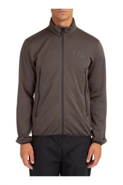 Emporio Armani EA7 Hoodies & Sweatvesten Men's Sweatshirt With Zip Sweat Gray