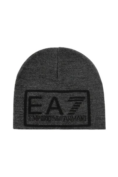 Emporio Armani EA7 Hoeden Beanies Gray 2 Emporio Armani EA7 Hoeden Beanies Gray