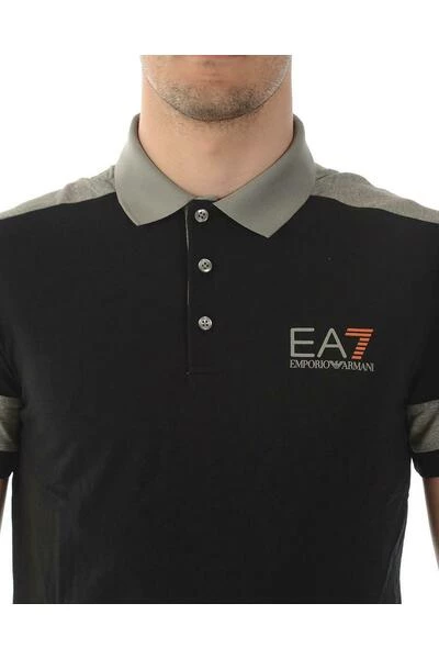 Emporio Armani EA7 Polo's T-Shirt Black 8 Emporio Armani EA7 Polo's T-Shirt Black - Afbeelding 6