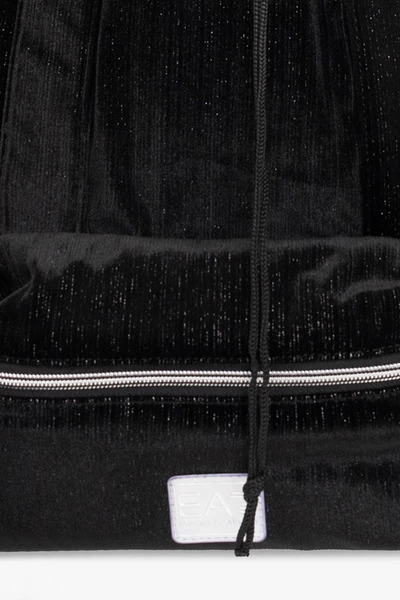 Emporio Armani EA7 Rugzakken Velour Backpack With Logo Black 4 Emporio Armani EA7 Rugzakken Velour Backpack With Logo Black - Afbeelding 2