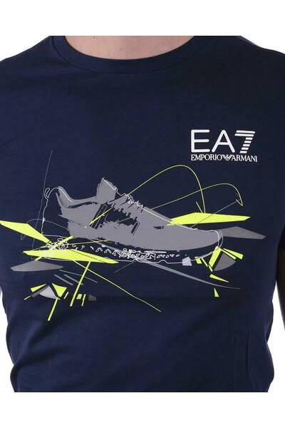 Emporio Armani EA7 Shirts T-Shirt Blue 6 Emporio Armani EA7 Shirts T-Shirt Blue - Afbeelding 4