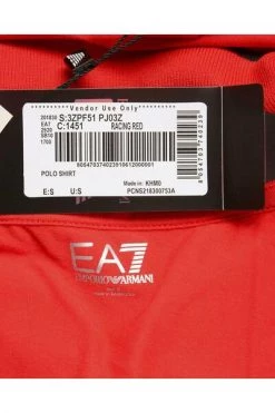 Emporio Armani EA7 Polo's Polo Shirts Red -Goedkope Emporio Armani EA7 winkel f16c07b859cb9e7900b7d06e4494b1fa