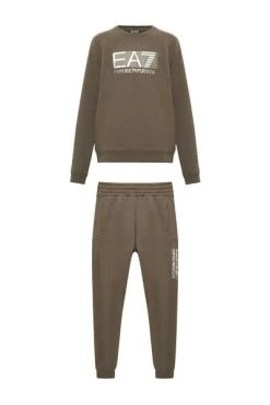 Emporio Armani EA7 Trainingspakken Sweatsuit With Logo Green