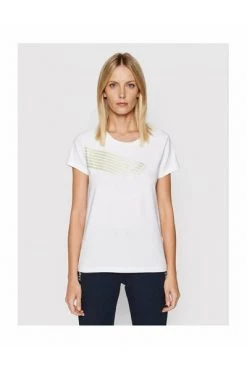 Emporio Armani EA7 T-shirts Cotton Stretch T -shirt White -Goedkope Emporio Armani EA7 winkel f4617366e95b7598be30c60b58d272c2