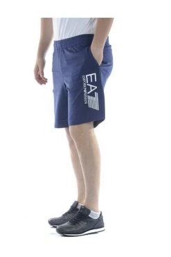 Emporio Armani EA7 Korte Broeken Shorts Blue