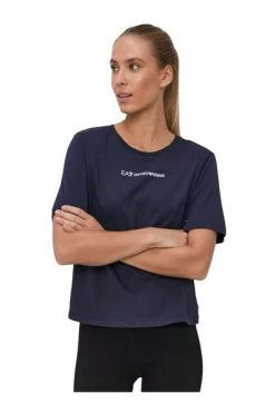 Emporio Armani EA7 T-shirts Cotton Right T -shirt Blue