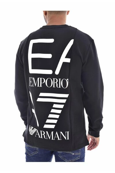 Emporio Armani EA7 Hoodies & Sweatvesten Sweatshirt Gray 3 Emporio Armani EA7 Hoodies & Sweatvesten Sweatshirt Gray