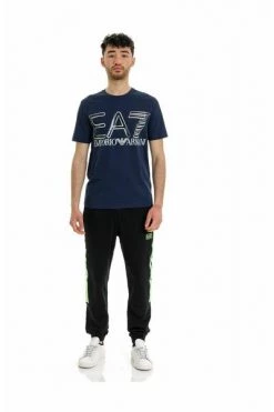 Emporio Armani EA7 Shirts T-SHIRT Blue -Goedkope Emporio Armani EA7 winkel f8db9fdb5ccc7f10ce09f67522e61259