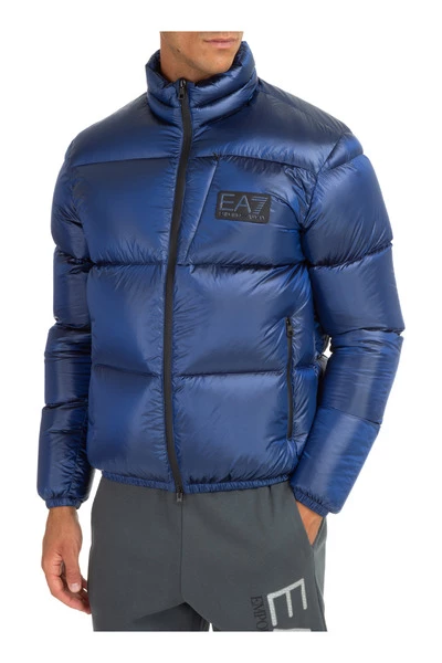 Emporio Armani EA7 Gewatteerde Jassen Down Jacket Blouson Blue 3 Emporio Armani EA7 Gewatteerde Jassen Down Jacket Blouson Blue
