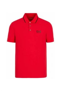 Emporio Armani EA7 Polo's Polo Shirts Red