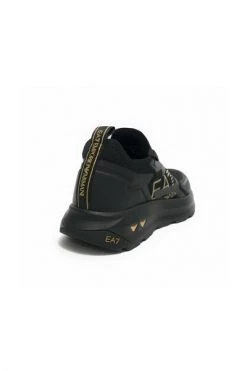Emporio Armani EA7 Sneakers Running Training Mesh US22EA21 X8X113 Black