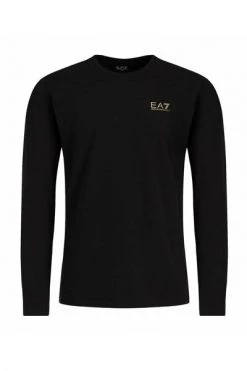 Emporio Armani EA7 Shirts Long Sleeve T-shirt Black -Goedkope Emporio Armani EA7 winkel fb17892b445329eba0a87a958a4c364c