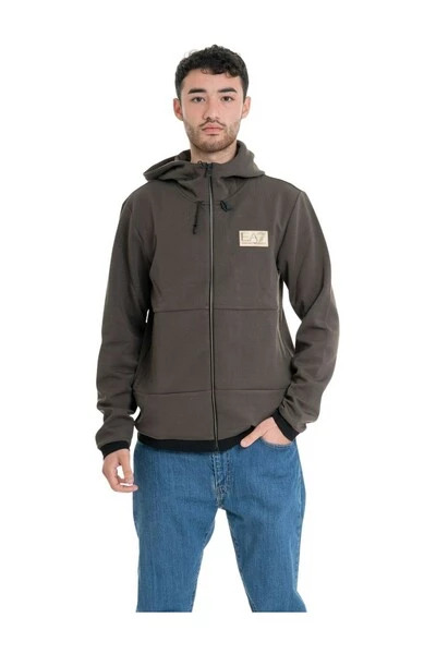 Emporio Armani EA7 Hoodies & Sweatvesten Zip-throughs Brown 6 Emporio Armani EA7 Hoodies & Sweatvesten Zip-throughs Brown - Afbeelding 4