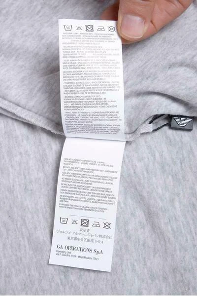 Emporio Armani EA7 Shirts T-Shirt Gray 5 Emporio Armani EA7 Shirts T-Shirt Gray - Afbeelding 3