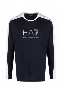 Emporio Armani EA7 Longsleeves Long Sleeve Tops Blue