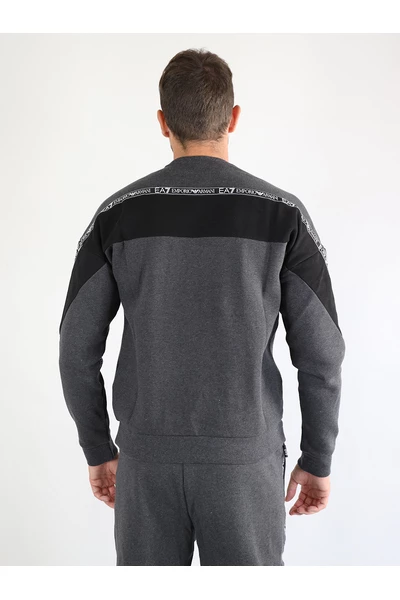 Emporio Armani EA7 Hoodies & Sweatvesten Sweater Gray 4 Emporio Armani EA7 Hoodies & Sweatvesten Sweater Gray - Afbeelding 2